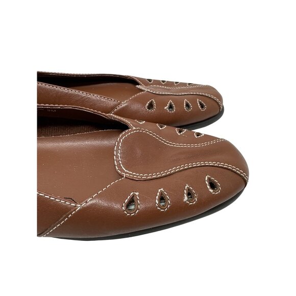Sandler of Boston Pleasure Flats With Cutout Design & Contrast Stitching Size 9M - Picture 2 of 12